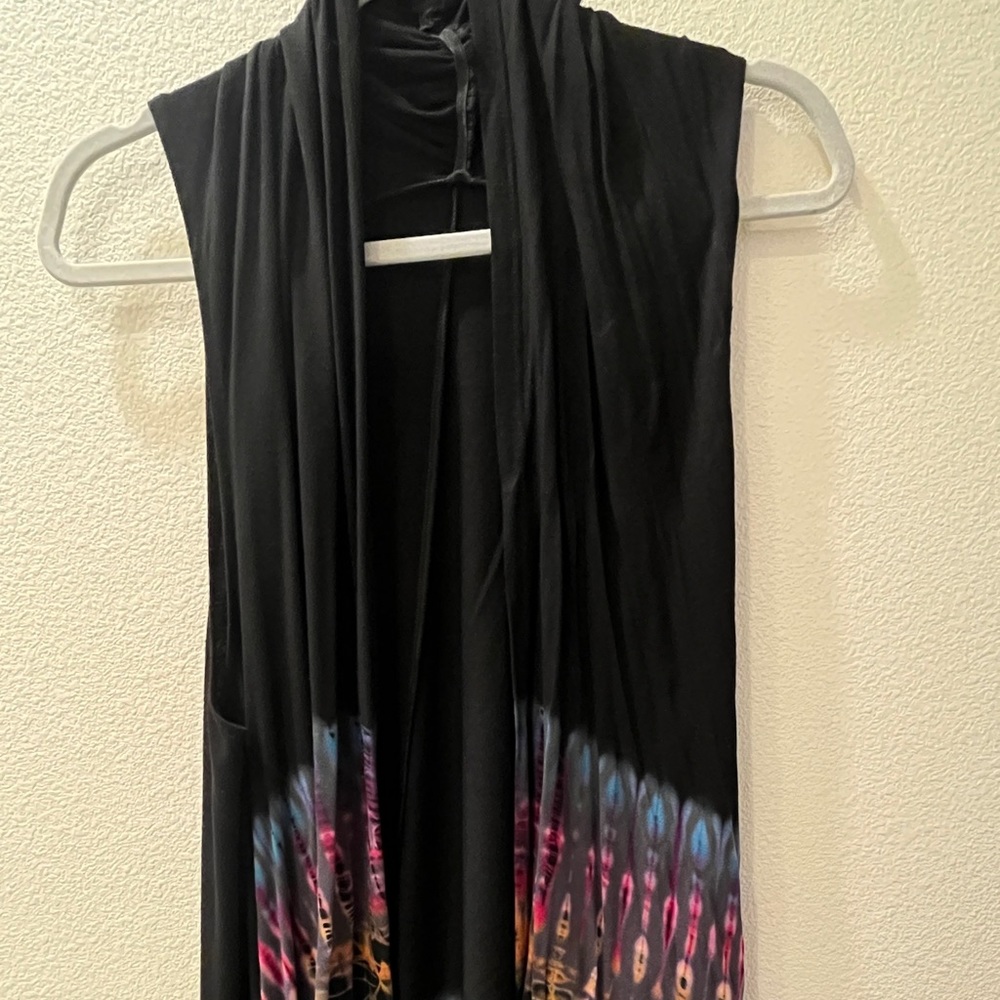 Tye dye flowey sleeveless vest